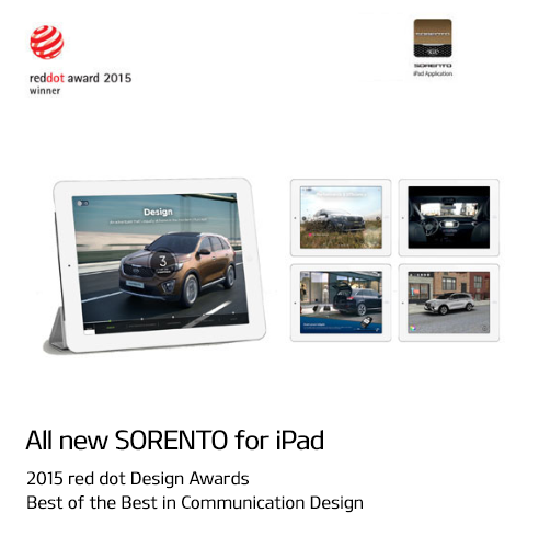 Sorento for iPad - 2015 red dot Design Awards Best of the Best in Communication Design
