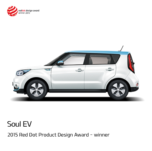 Soul EV 2015 Red Dot Product Design Award - winner